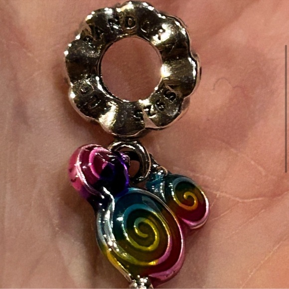 🍭 NWOT Pandora x Disney Mickey Mouse Lollipop Dangle Charm - Picture 10 of 11